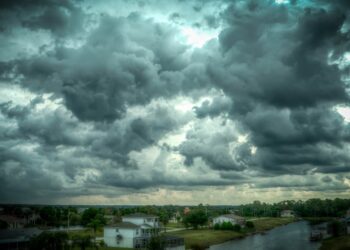 Storm clouds overhead