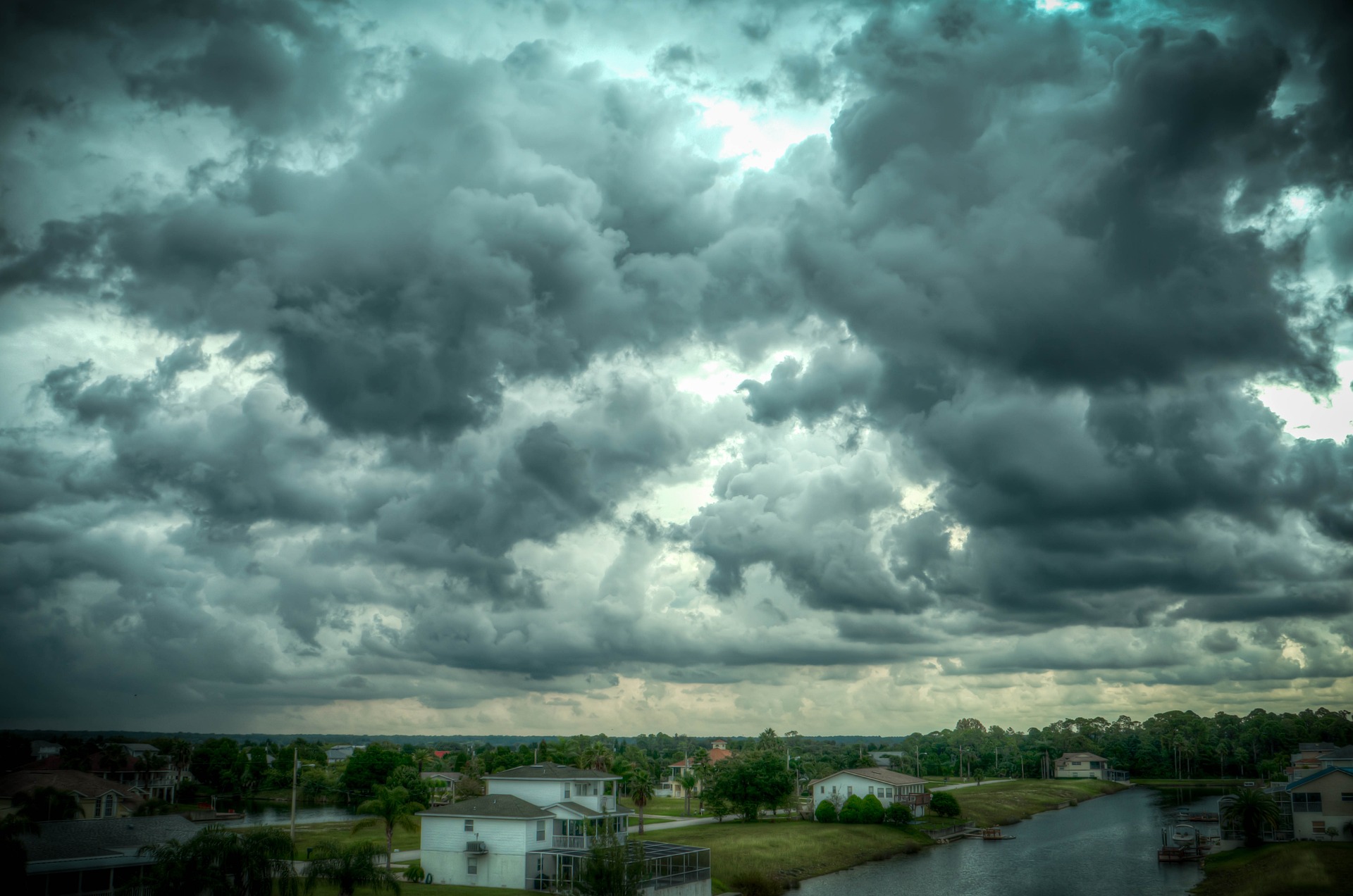 Storm clouds overhead