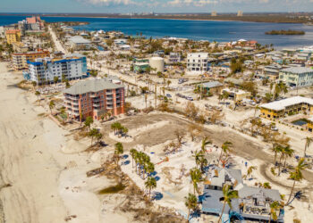 Massive destruction can be seen on Fort Myers Beach after Hurricane Ian. (iStockphoto image)