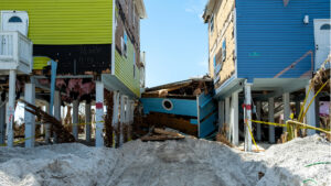 Houses that were damaged during Hurricane Ian on Fort Myers Beach in 2022. (iStockphoto image)