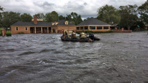 The Florida National Guard responds to flooding in the Jacksonville area following Hurricane Irma in 2017. (Florida National Guard photo)