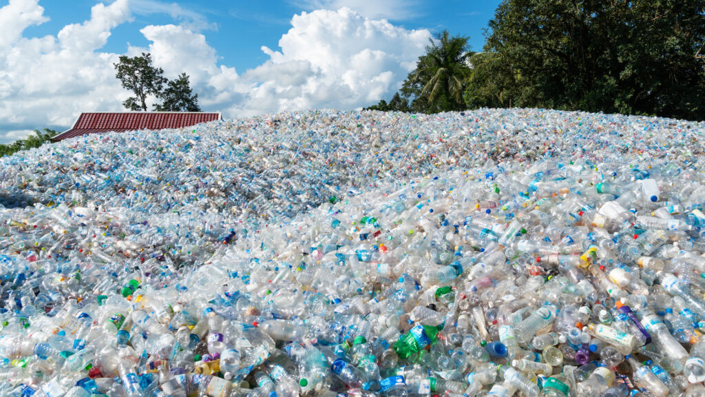 Plastic waste collected for recycling. (iStock image)