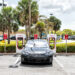A Tesla at a super-charging station at a shopping mall in Homestead. (iStockphoto image)