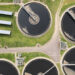 An aerial view of a wastewater treatment plant. (iStockphoto image)
