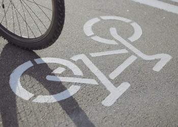 A bicycle on a road