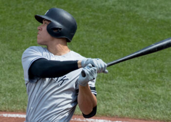 New York Yankees slugger Aaron Judge (Keith Allison Keith Allison, CC BY-SA 2.0, via Wikimedia Commons)