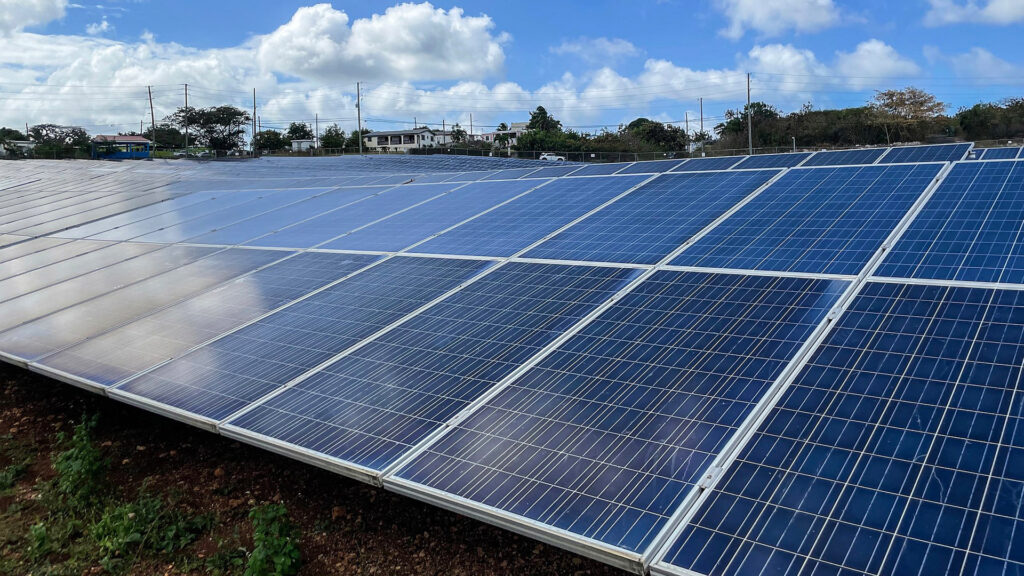 A solar farm (U.S. Department of Agriculture via Wikimedia Commons)