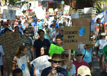 The Gainesville March for Science, held on Earth Day 2017. (Todd Van Hoosear, CC BY-SA 2.0, via Wikimedia Commons)