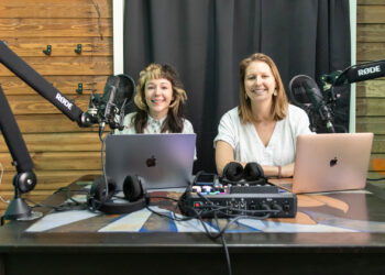 Alyson Larson and Brianne (Bri) Lehan, hosts of the podcast "Unchecked." (Submitted photo)