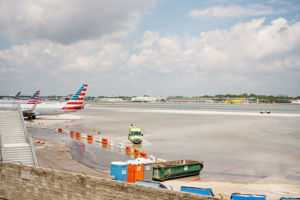 Heavy rainfall and flooding on April 12, 2023, forced the closure of the Fort Lauderdale-Hollywood International Airport. (iStock photo)