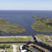 Aerial photograph of the Clewiston Locks on Lake Okeechobee. (iStockphoto image)