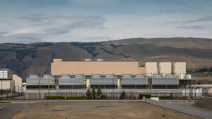 AI chatbots and image generators run on thousands of computers housed in data centers like this Google facility in Oregon. (Tony Webster, CC BY 2.0, via Wikimedia Commons)