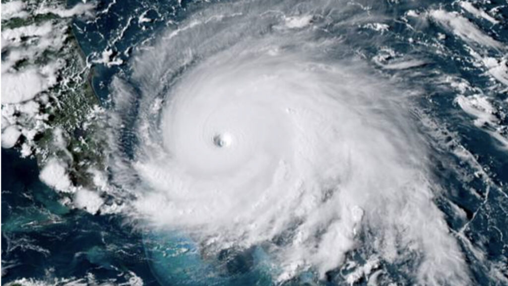 Hurricane Dorian at peak intensity (NOAA, via Wikimedia Commons)
