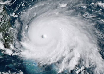 Hurricane Dorian at peak intensity (NOAA, via Wikimedia Commons)