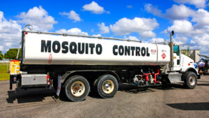 A Mosquito Control tanker truck at the Fort Myers airport. (iStock image)