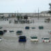 A parking lot at Naval Air Station Key West is flooded after being hit by Hurricane Wilma in 2005. (U.S. Navy photo by Lt. Cmdr. Brian Riley via Wikimedia Commons)