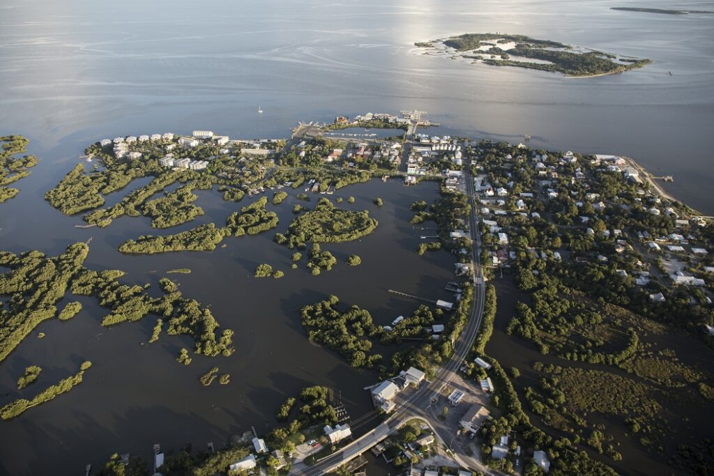 Aerial photograph of Cedar Key (UF/IFAS, Tyler Jones)