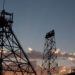 Mining towers are silhouetted against the sunset in Butte, Montana. (iStock image)