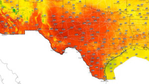 A heat dome began sizzling Texas and its neighbors in mid-June 2023, with warm nights providing little relief. (National Weather Service)