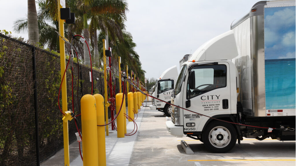 CITY Furniture converted 100% of its delivery trucks to Compressed Natural Gas. (Submitted photo)