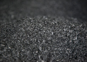 Biochar is an evolved charcoal made from woody biomass. (Oregon Department of Forestry, CC BY 2.0, via Wikimedia Commons)