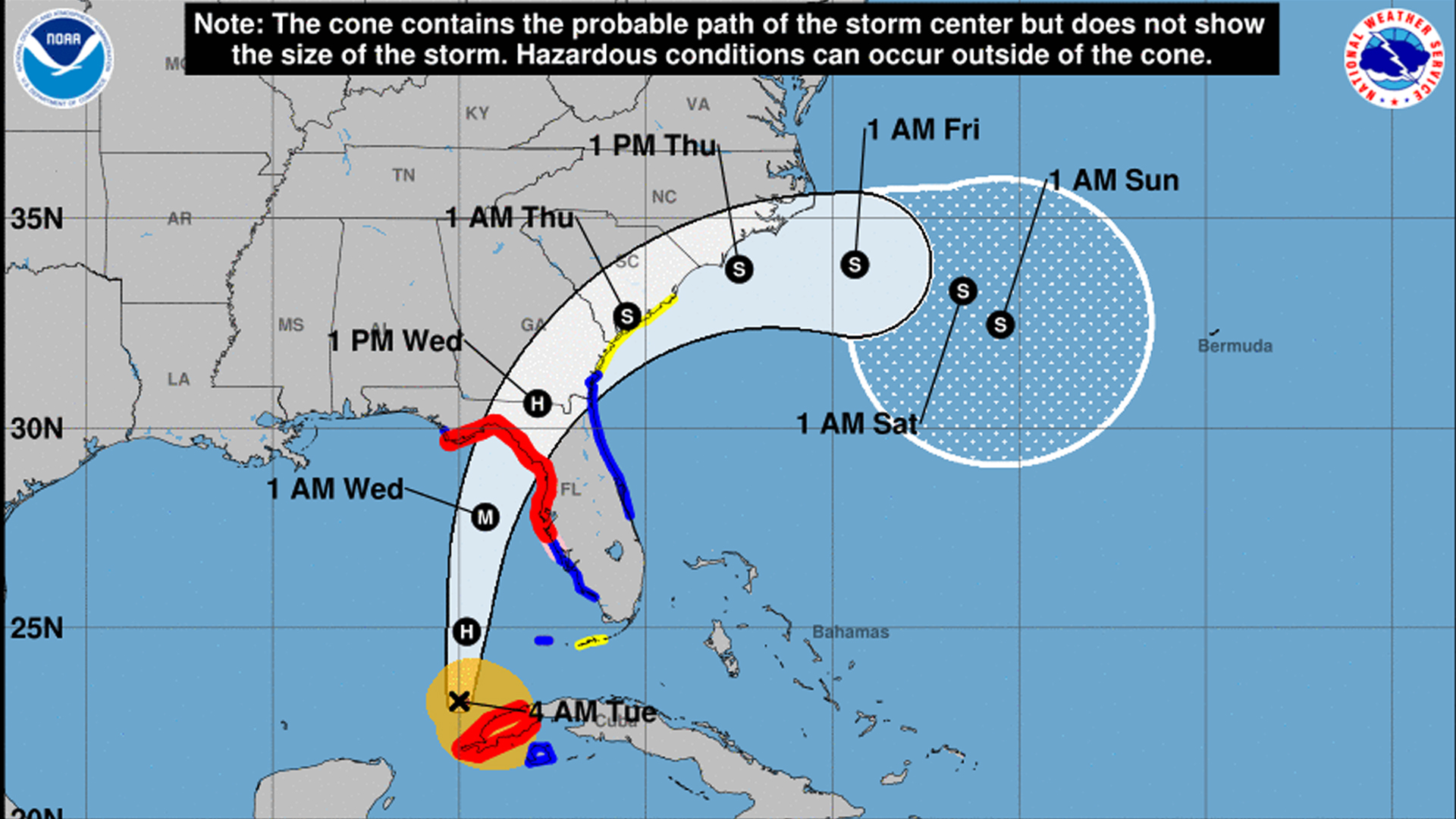 Florida preparing for impacts of Hurricane Idalia; rally calls heat