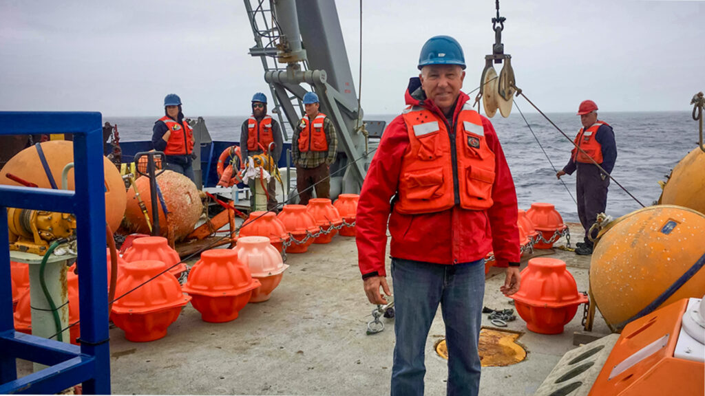 Ocean scientist William Johns has been studying the Atlantic Meridional Overturning Circulation system for nearly 20 years. (Photo courtesy of William Johns/University of Miami)