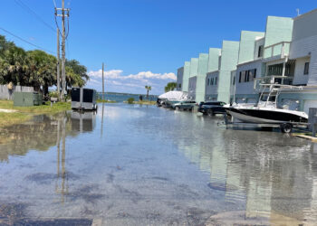 Sunny-day flooding in Pensacola Beach (Photo courtesy of Chris Curb)