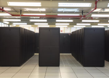 Data centers, which store large quantities of data, can overheat and require large-scale cooling − which adds to their environmental footprint. (IMarcoHerrera, CC BY-SA 4.0, via Wikimedia Commons)