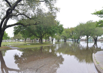 Flooding at Naval Air Station Pensacola in 2014 (Courtesy of Defense Visual Information Distribution Service)