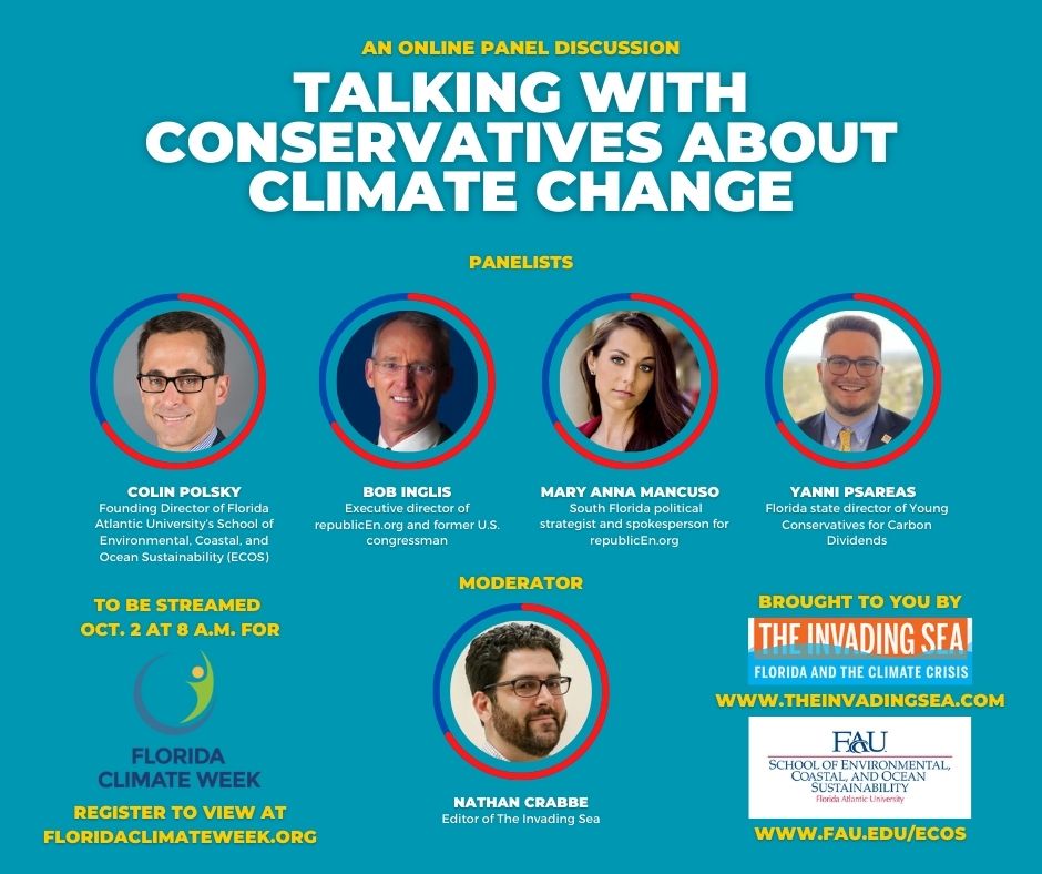 A flier for The Invading Sea's Florida Climate Week event