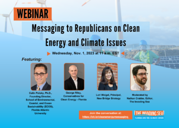 Flier for clean energy webinar (FAU CES)