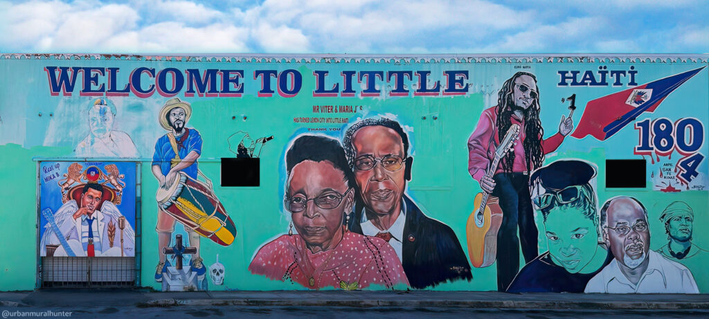 A collaborative mural by local artists in the Little Haiti area of Miami (Terence Faircloth, CC BY-NC-ND 2.0, via flickr)