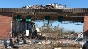 Hurricane Michael caused extensive damage to Jinks Middle School in Panama City. (FWC photo by Bekah Nelson, CC BY-NC-ND 2.0, via flickr)