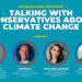 The panelists for "Talking with Conservatives About Climate Change." (The Invading Sea)