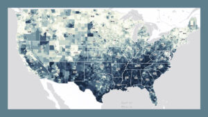 A detailed map of the United States’ vulnerability to environmental hazards was released by the Environmental Defense Fund and Texas A&M University. (The U.S. Climate Vulnerability Index; Mapbox/ OpenStreetMap)