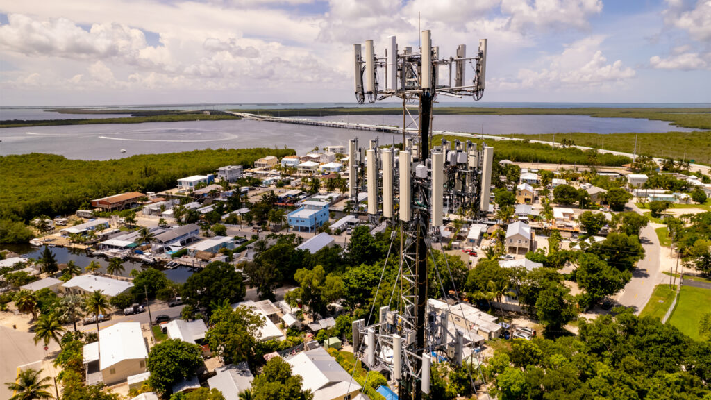 A cellular tower in the Florida Keys (iStock image)