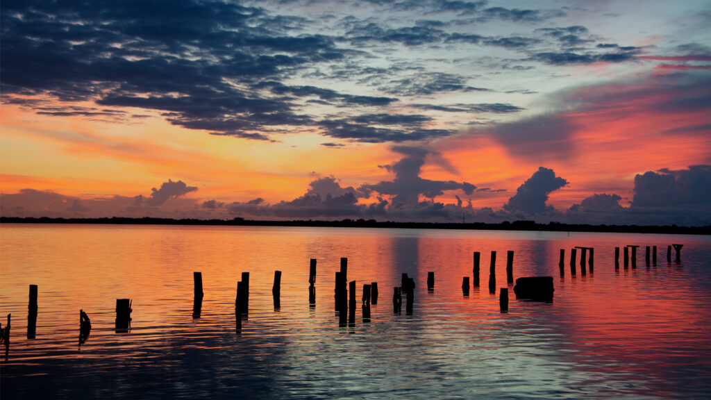 The sun rises over the Indian River in Cocoa. (iStock image)