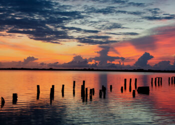 The sun rises over the Indian River in Cocoa. (iStock image)