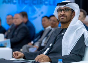 Sultan Ahmed Al Jaber at the Arctic Circle Abu Dhabi Forum in January (Arctic Circle, CC BY 2.0, via Wikimedia Commons)
