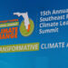 A sign at the 15th Annual Southeast Florida Climate Leadership Summit, held in Miami Beach (Naomi van Boose photo)