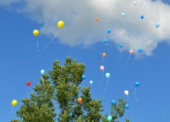 Balloons released into the sky (iStock image)