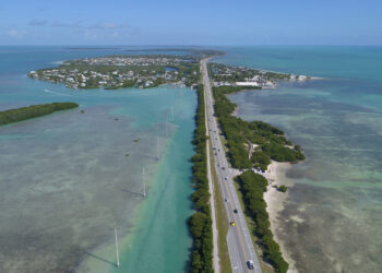 The Overseas Highway, the only road in and out of the Florida Keys, makes evacuating for hurricanes challenging. (iStock image)