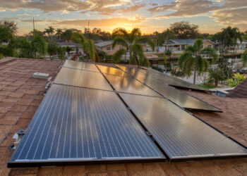 Solar panels on a Florida rooftop (iStock image)