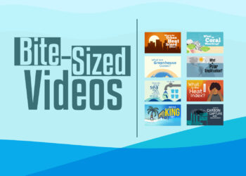 The Invading Sea is developing a series of “bite-sized videos” that each explain commonly misunderstood scientific concepts related to climate change in about a minute with the help of digital animation. (Graphic by Robin Tabor)