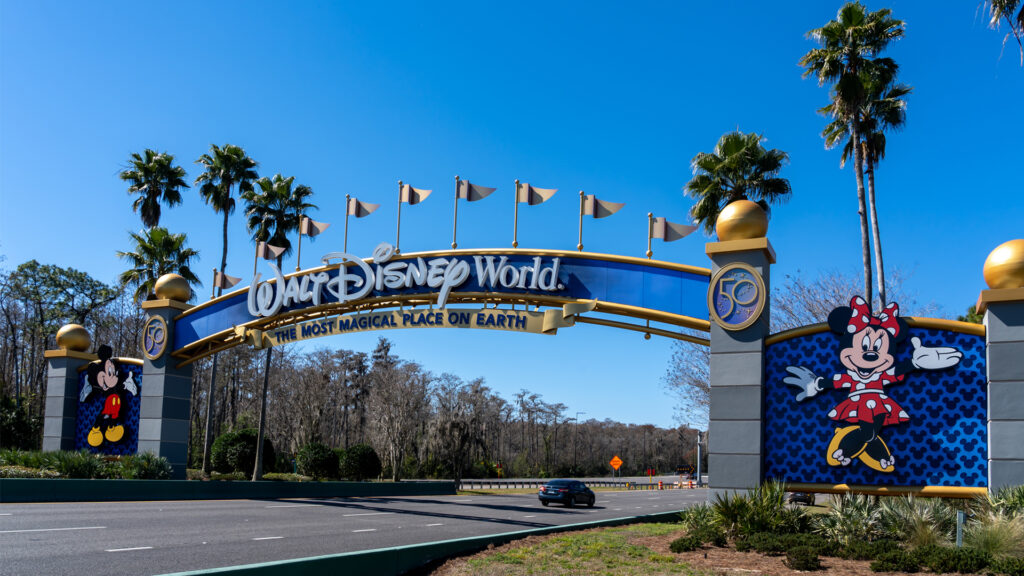 A Walt Disney World entrance arch in Orlando (iStock image)