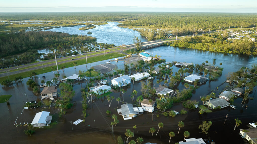 Homes flooded after Hurricane Ian (iStock image)