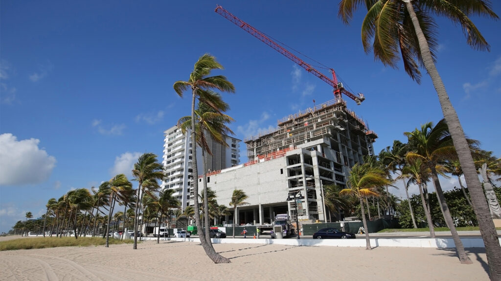 A building being constructed along the Florida coast (iStock image)