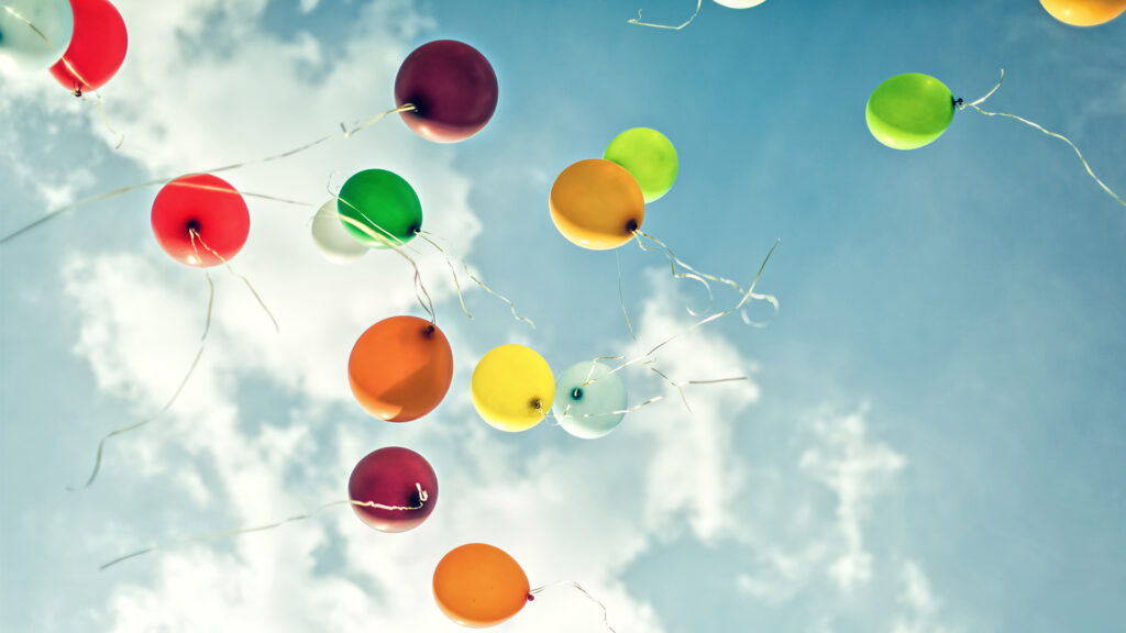 Balloons released into the air (iStock image)