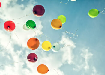 Balloons released into the air (iStock image)